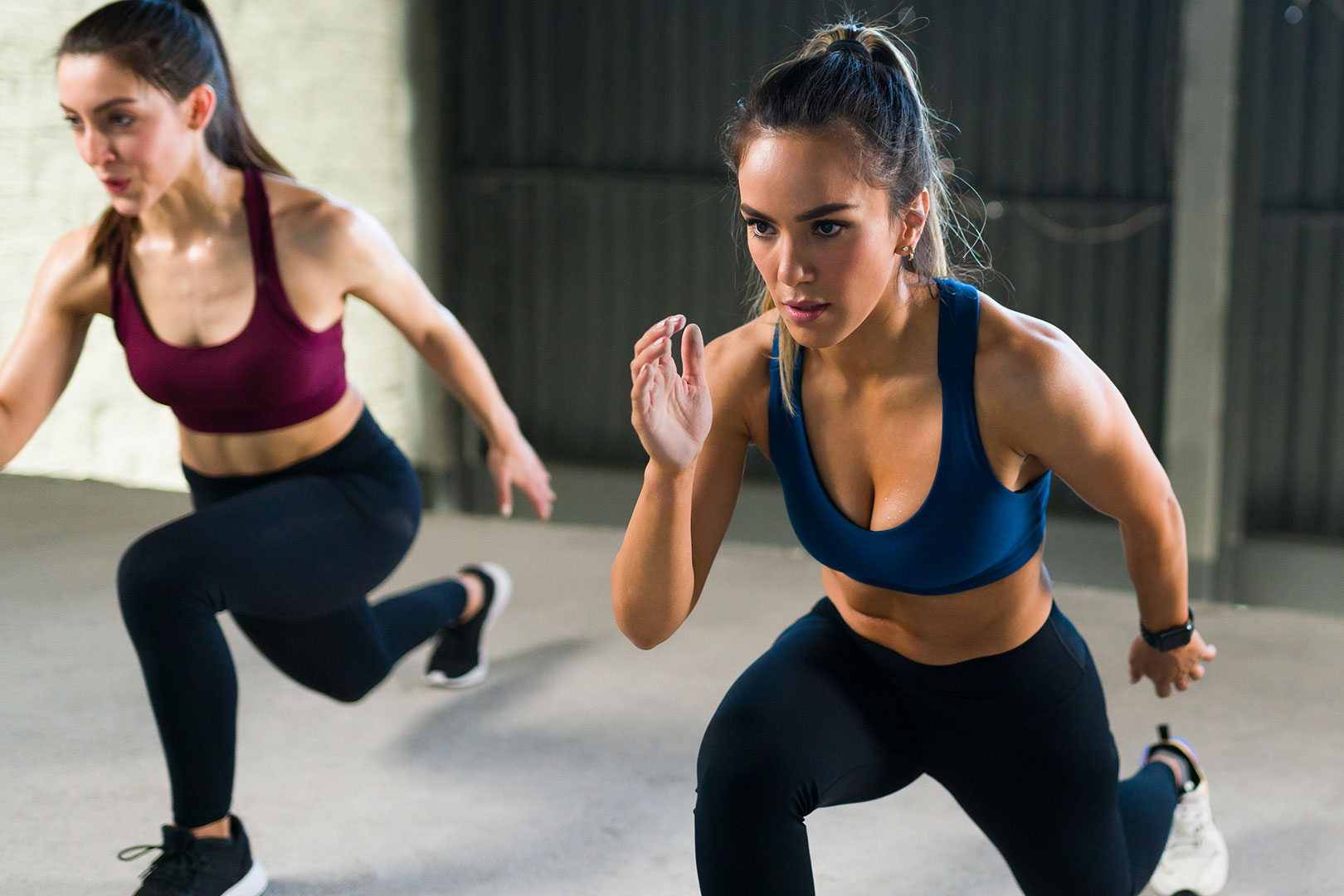 Women working out